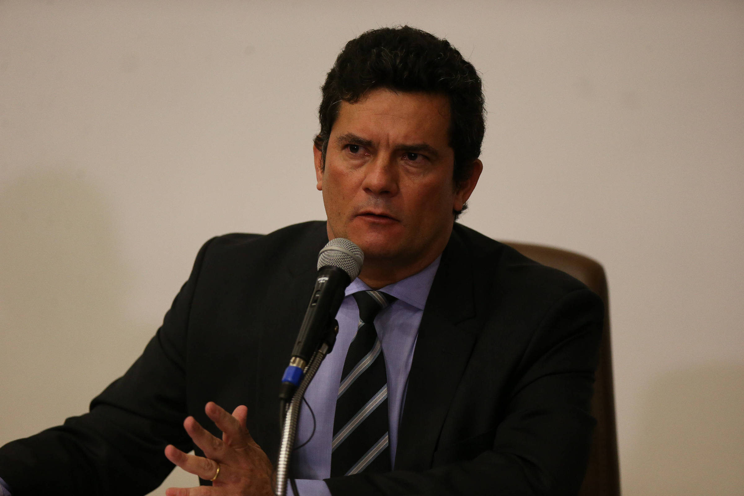 ergio Moro, o juiz da Lava Jato, anuncia sua demissão do governo Bolsonaro